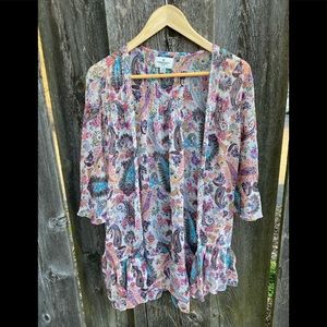 American Eagle lightweight colorful cardigan